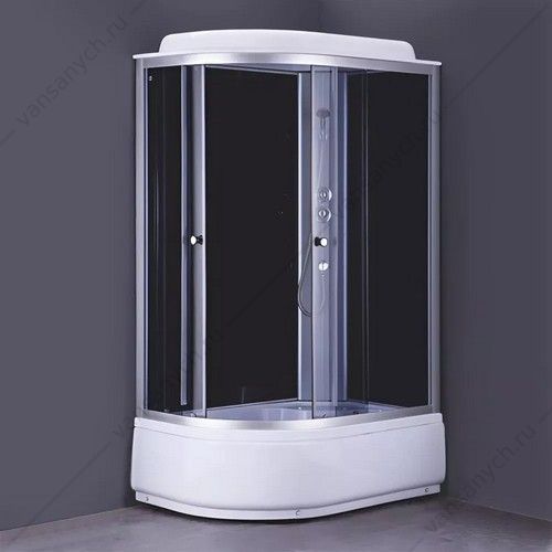 00-00019246 Душевая кабина 120х80 СOMFORTY 302R, NEW серое стекло, задняя черная стекл. панель Comforty (Россия) купить в Тюмени (Ван Саныч™)
